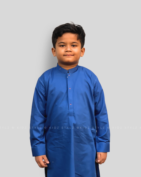 Boys Royal Blue Styling Kurta (Cotton)